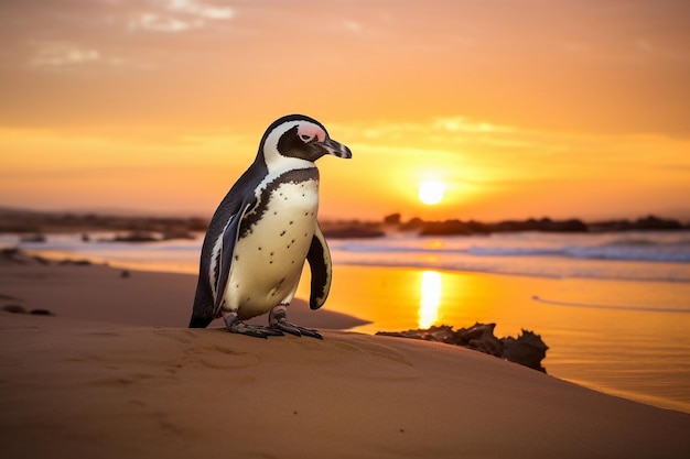 Pinguino nel deserto