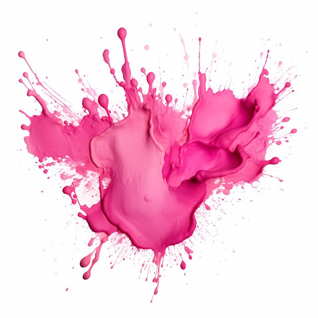 Pink_hand_drawn_splashes_on_white_background