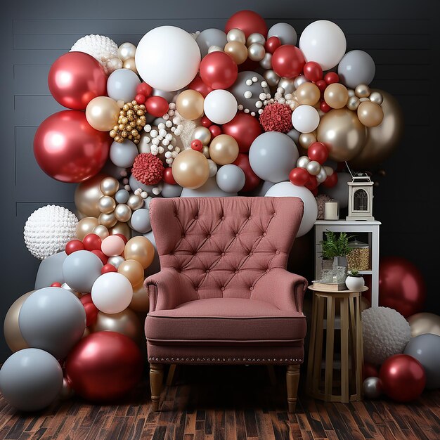 pink_white_red_gold_silver_Ballon_photo_backdrop_with_wh