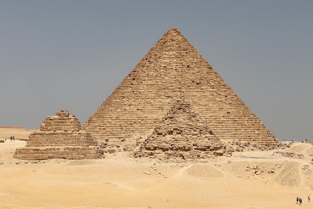 Piramide di Menkaure nel complesso della piramide di Giza Cairo Egitto
