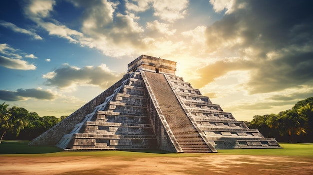 Piramide Maya a Chichen Itza in Messico