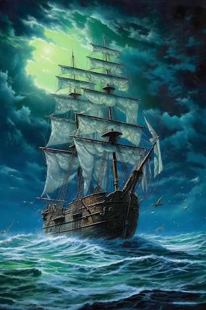 Pirata al chiaro di luna