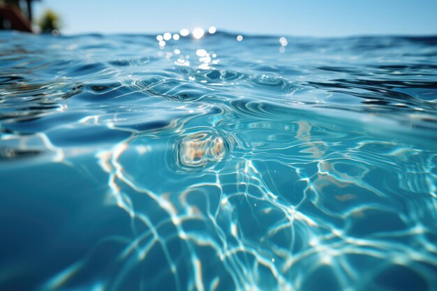 piscina blu ariel vista concetto di vacanze