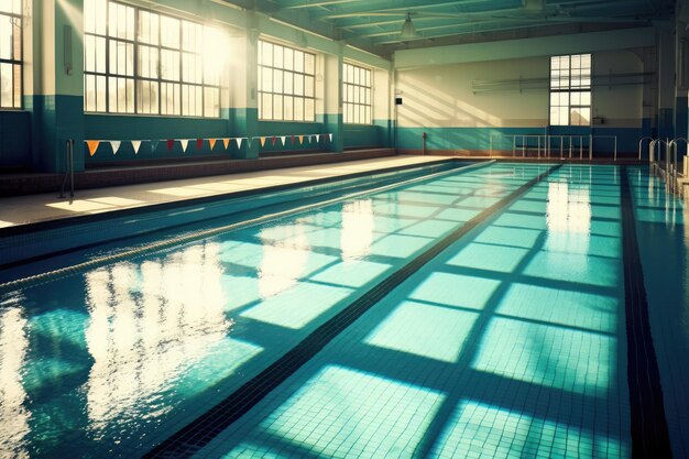 piscina coperta sondaggio fotografia pubblicitaria professionale