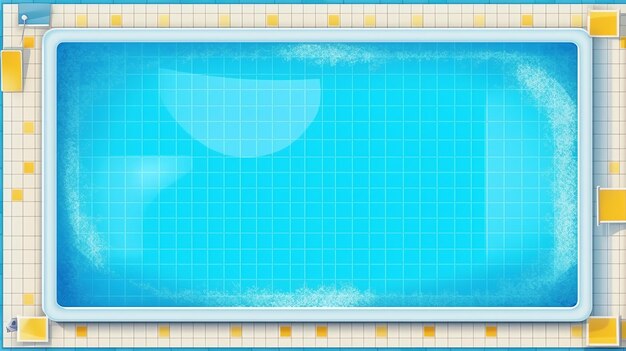 Piscina flat lay ai generata