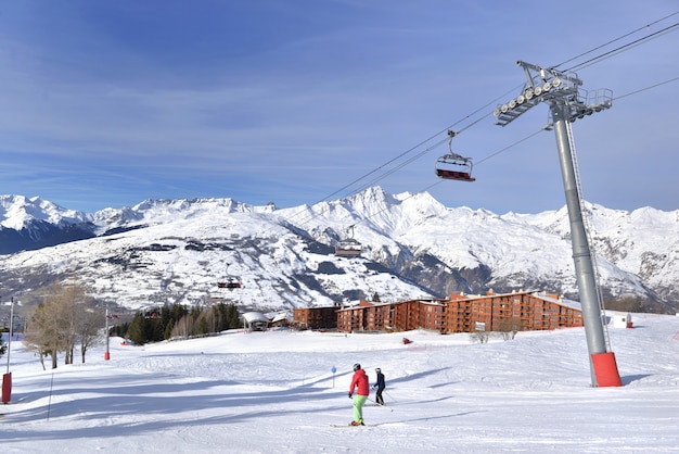 Piste da sci nelle Alpi francesi