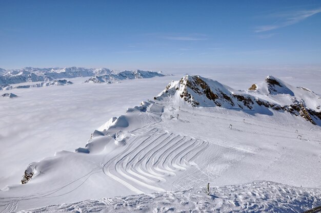 Piste nella stazione sciistica Kitzsteinhorn Austria