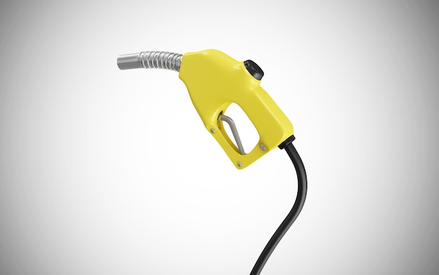 Pistola di rifornimento di carburante nel rendering 3D isolato