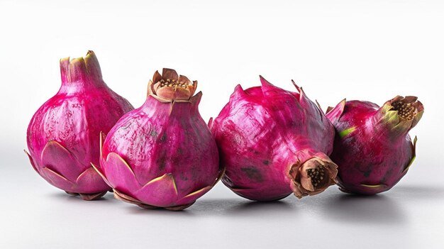 pitaya di frutta del drago isolata su sfondo bianco