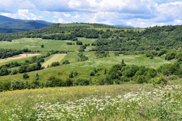 pittoresco e bellissimo paesaggio di montagna