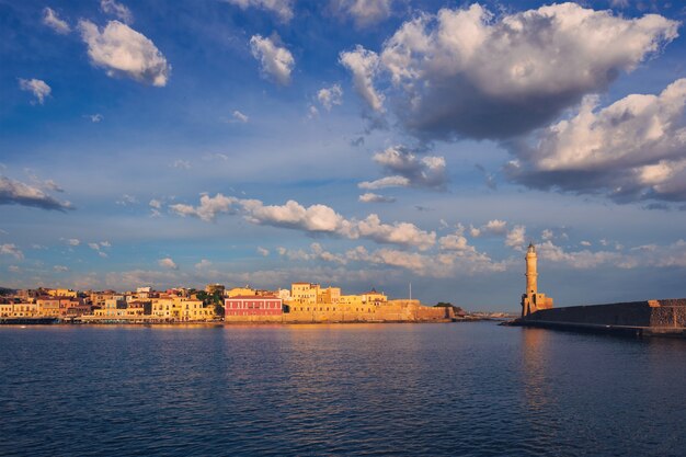 Pittoresco porto vecchio di Chania Creta Grecia island