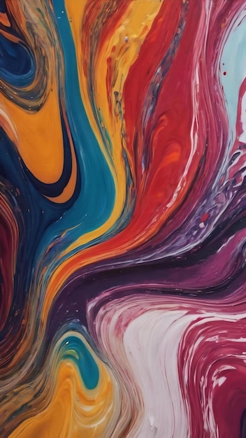 Pittura acrilica a vortice di arte fluida