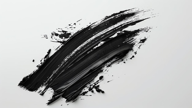 Pittura ad olio astratta nera La spessa consistenza della vernice crea un senso di profondità e movimento