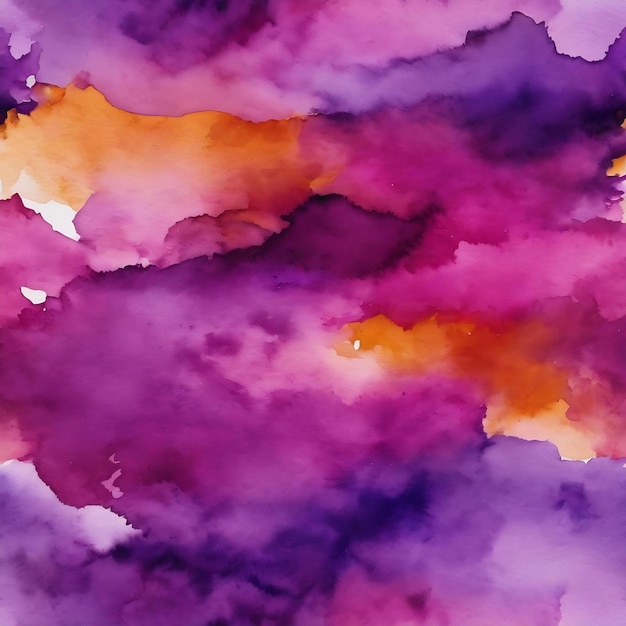 Pittura astratta ad acquerello viola a consistenza