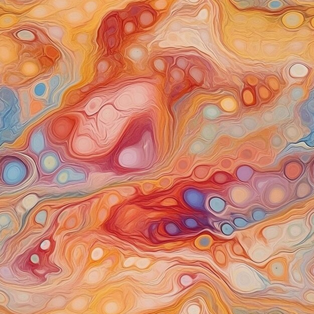 pittura astratta di uno sfondo swirly colorato con molti colori ai generativi