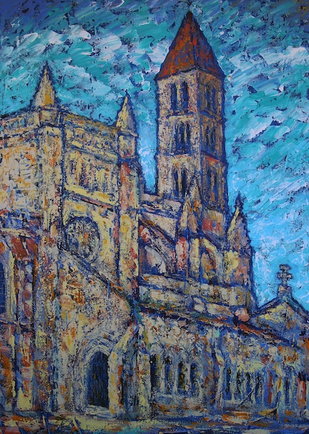 Pittura d'arte della Chiesa di Santa Maria de la Antigua a Valladolid in Spagna