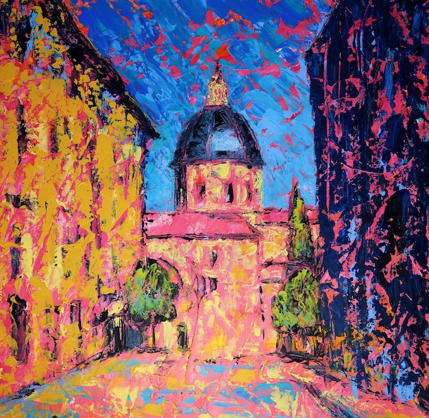 Pittura d'arte della città di Salamanca, Spagna