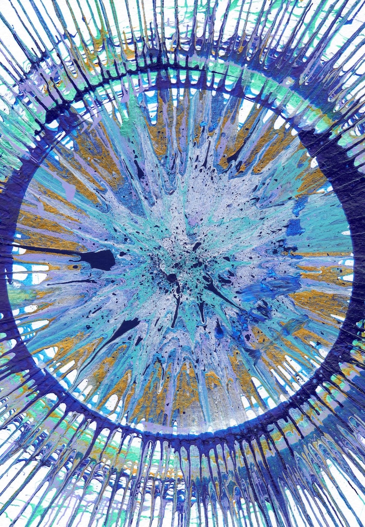 Foto pittura dell'espressionismo astratto