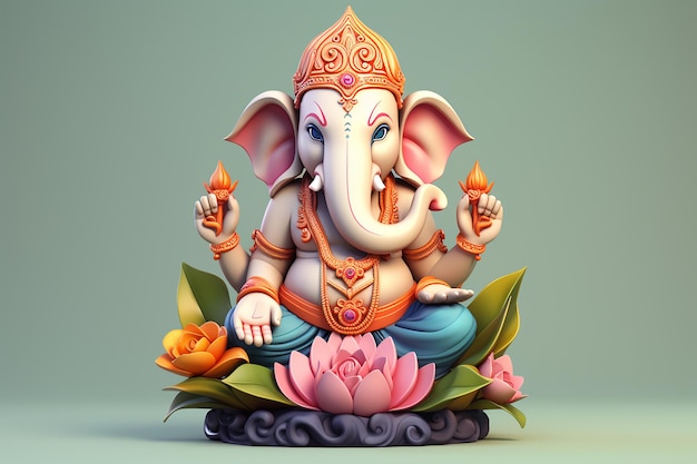 Pittura di Ganesha Ganpati