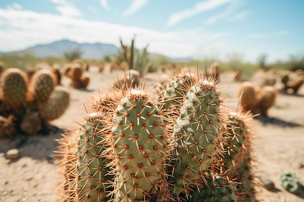 Pittura di un cowboy su un cavallo in un deserto con un cactus