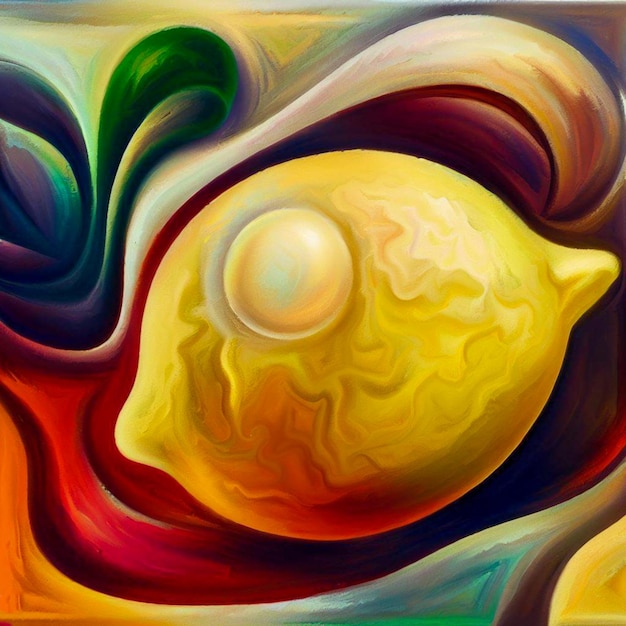 pittura surrealista al limone