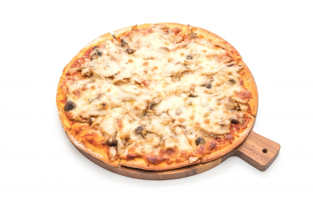 pizza ai funghi con salsa di miso