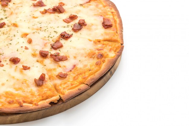 pizza al bacon e formaggio