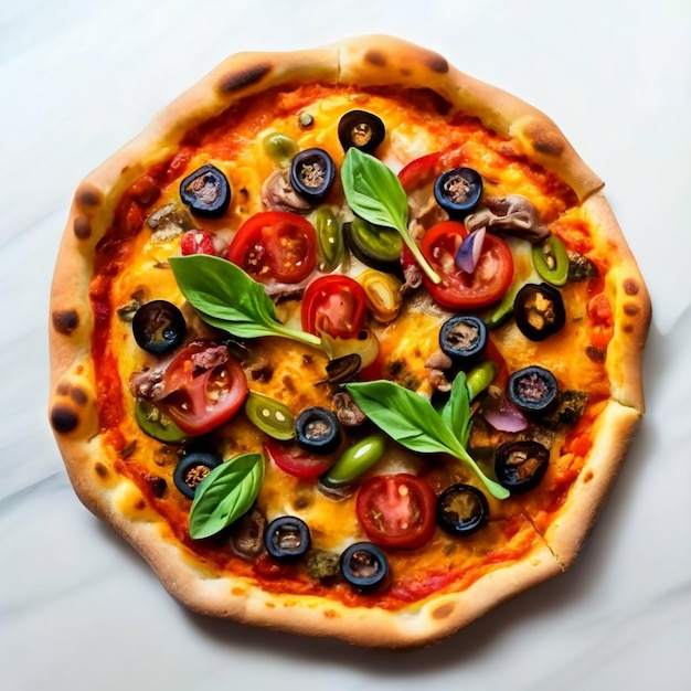 Pizza al ratatouille