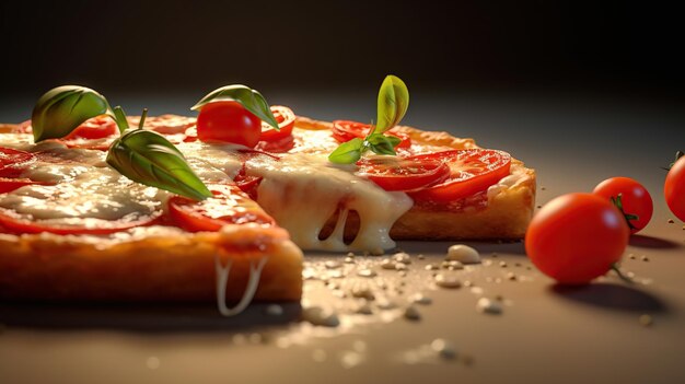 pizza bannerpizza modello pizza fetta pizza cibo isolato pizza pizza creativa