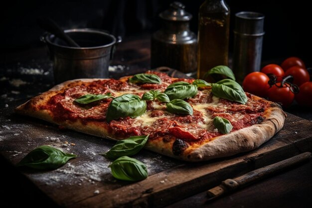 Pizza classica piacere serenità visiva