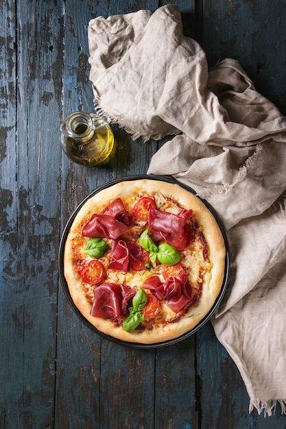 Pizza con bresaola