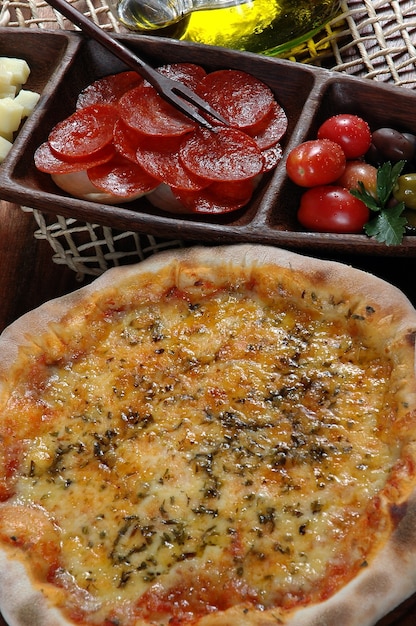 Pizza con mozzarella buonissima