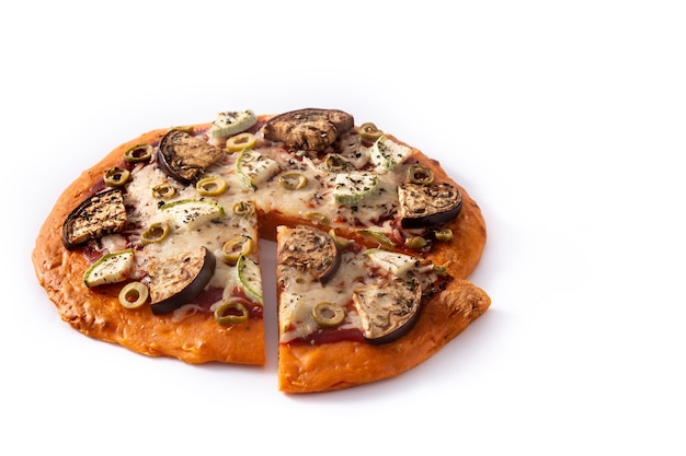 Pizza di zucca autunnale con verdure