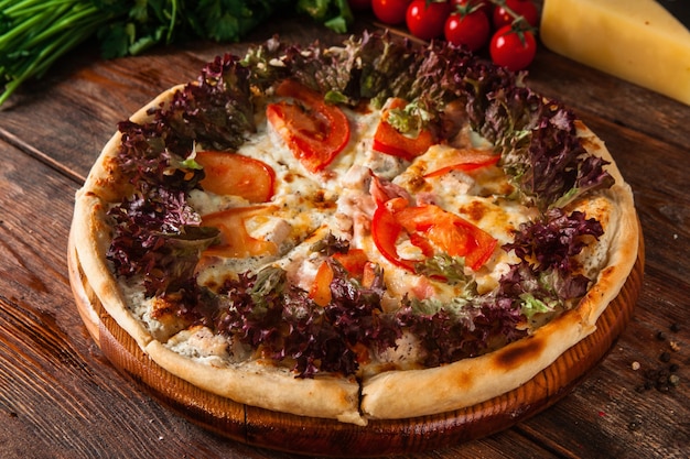 Pizza Fresca Appetito Formaggio Fatto In Casa Al Forno Cibo Tradizionale Concept