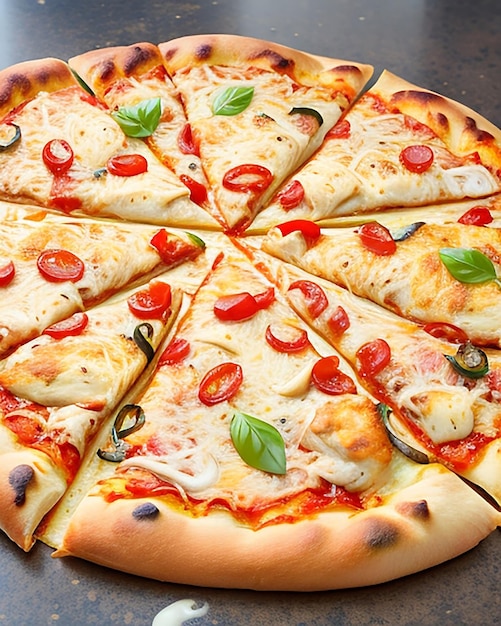 pizza gustosa di verdure