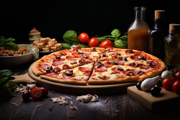 Pizza Party con Condimenti e Gusti Vari