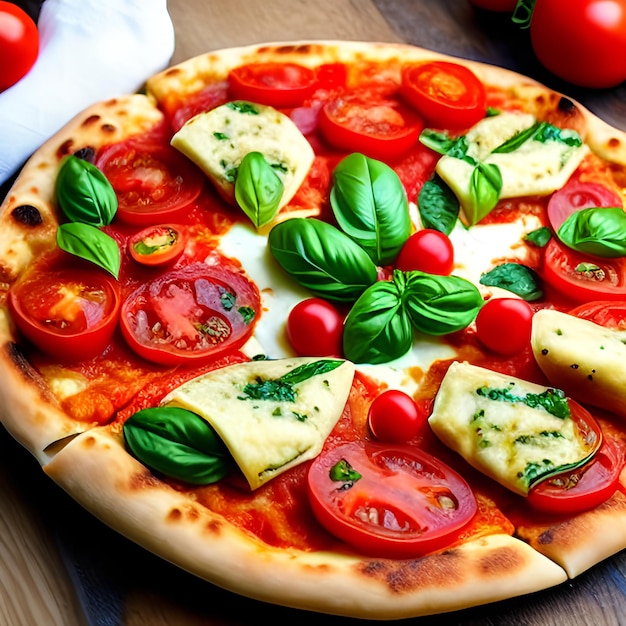 Pizza tradizionale ai pepperoni su tavolo di legno cucina italiana classica pizza al salame fatta di inghe fresche