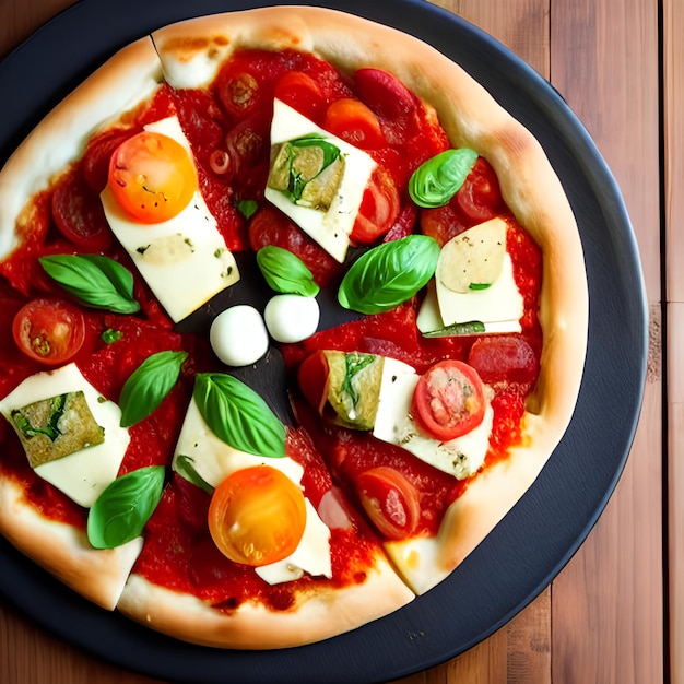 Pizza tradizionale ai pepperoni su tavolo di legno cucina italiana classica pizza al salame fatta di inghe fresche