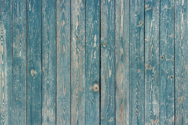 Plance di legno verniciate blu, fondo, struttura