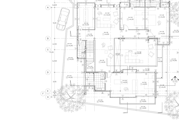 Planimetria edificio progettato su disegno