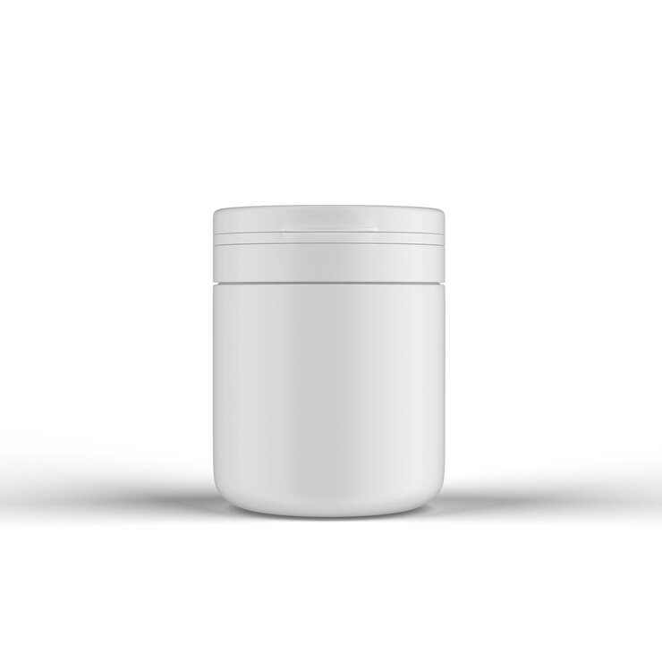 Plastic Proton Jar on white background