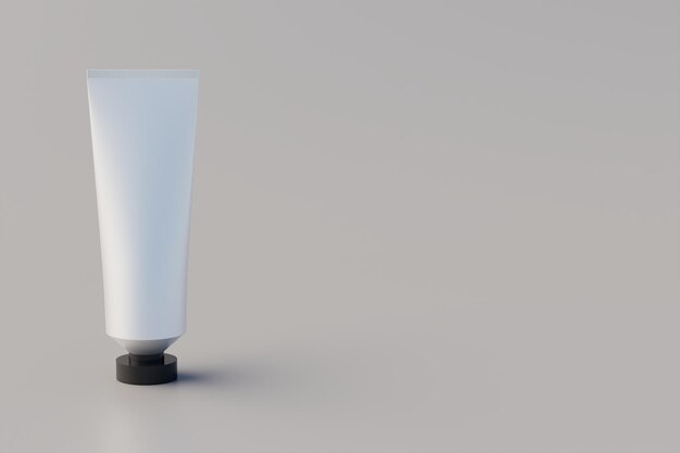 Plastica alluminio vernice cosmetica tubo multiplo rendering 3D mockup