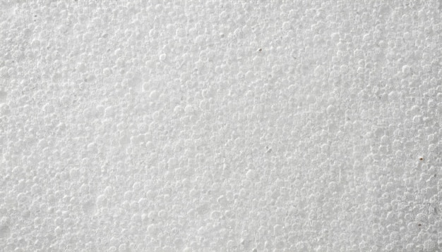 Plastica espansa bianca o polistirolo come texture o sfondo vista dall'alto