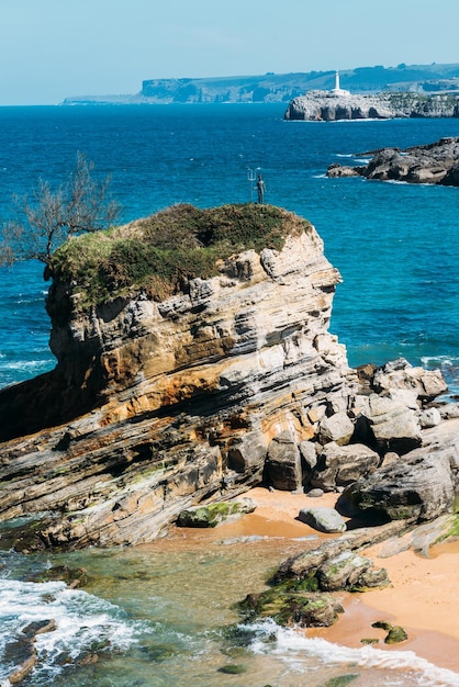 Playa del Camello e Penisola de la Magdalena Santander Cantabria Spagna