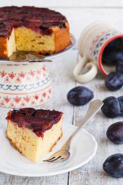 Plum cake, shifter, biscuit.