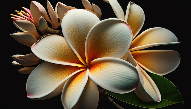 Plumeria fiore AI generativa