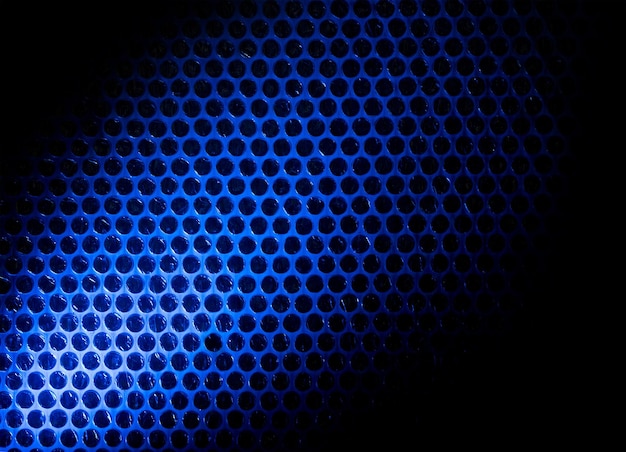 Pluriball illuminato da luce blu