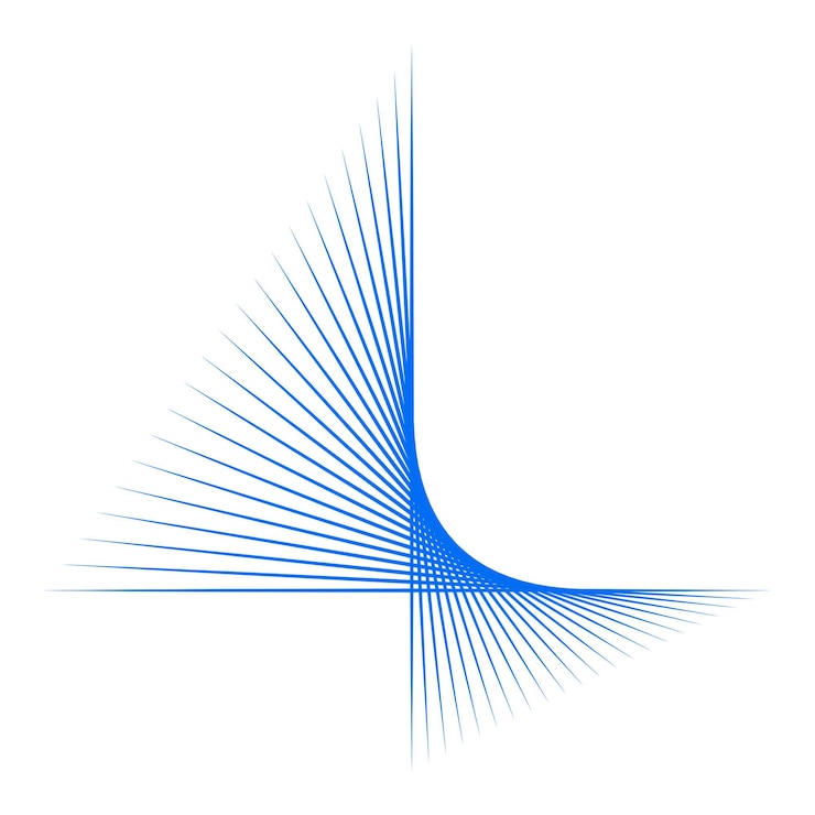 Foto png abstract linea blu adesivo sfondo trasparente