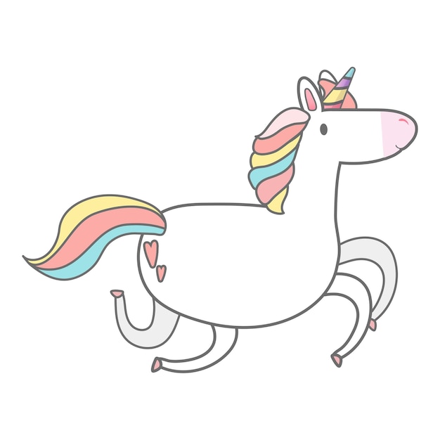 Png carina illustrazione di unicorno adesivo sfondo trasparente