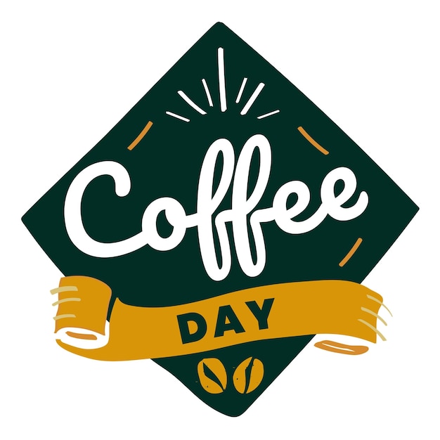 Png coffee day element transparent background